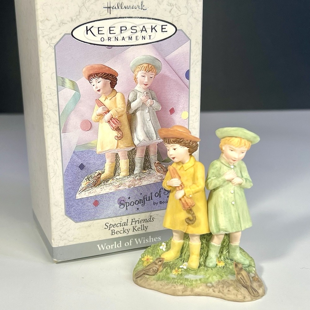 1998 Hallmark Keepsake‎ Ornament Special Friends World of Wishes Becky Kelly Box